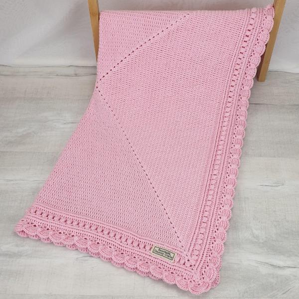 'Magnolia' Baby Blanket - Australian Cotton - Jacaranda Country Crafts