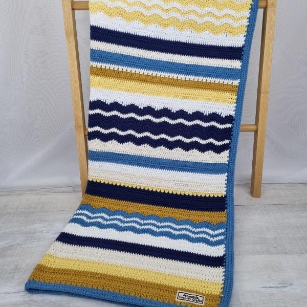 Ontario Australian Cotton Baby Blanket Winter Weight 10 ply - Jacaranda Country Crafts