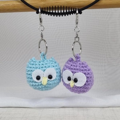 Cute - Mini Owl Keyring - Keychain - Jacaranda Country Crafts