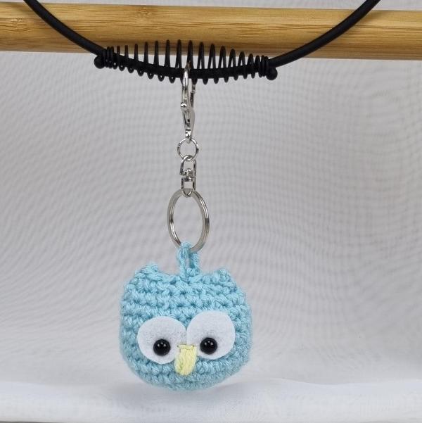 Cute - Mini Owl Keyring - Keychain - Jacaranda Country Crafts