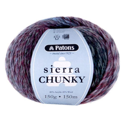 Patons Sierra Chunky Purple Mountain - Jacaranda Country Crafts