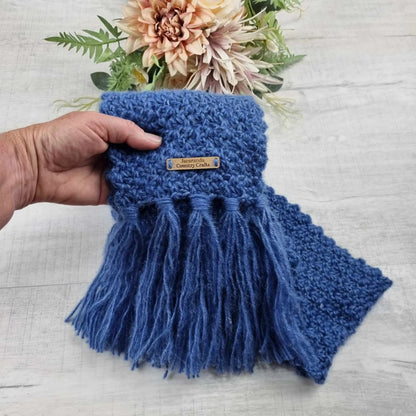Handcrafted Cosy Comfort Scarf – Dreamy Luxury in Soft Australian Wool, Silk & Alpaca