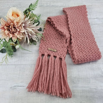 Handcrafted Cosy Comfort Scarf – Dreamy Luxury in Soft Australian Wool, Silk & Alpaca