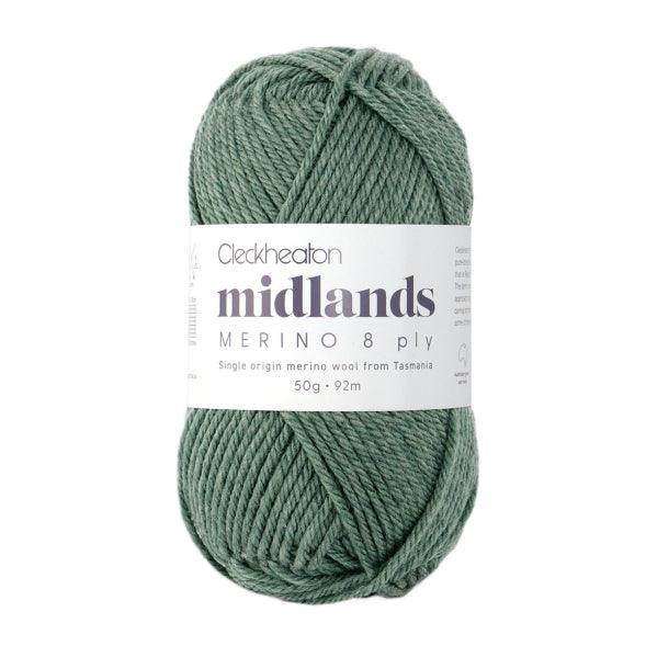 Cleckheaton Midlands Merino 8 Ply 8804 Saltbush- Jacaranda Country Crafts