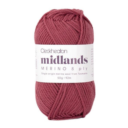 Cleckheaton Midlands Merino 8 Ply 8817 Firetail - Jacaranda Country Crafts