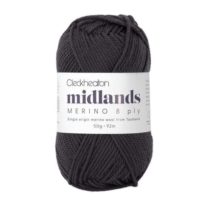 Cleckheaton Midlands Merino 8 Ply 8820 Blackwood - Jacaranda Country Crafts