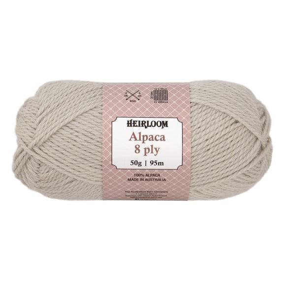 Heirloom Alpaca 8 Ply - Jacaranda Country Crafts
