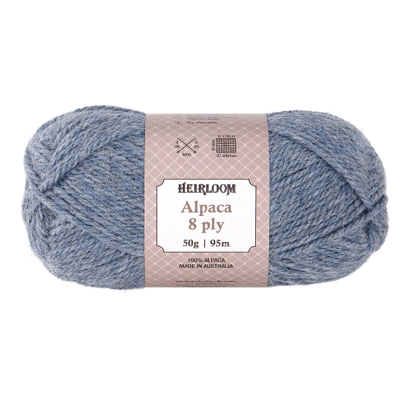 Heirloom Alpaca 8 Ply - Jacaranda Country Crafts