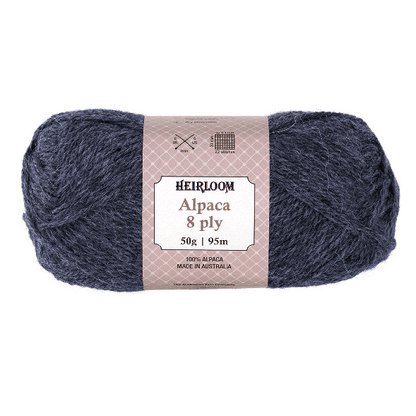 Heirloom Alpaca 8 Ply - Jacaranda Country Crafts