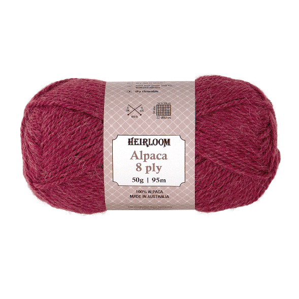 Heirloom Alpaca 8 Ply - Jacaranda Country Crafts