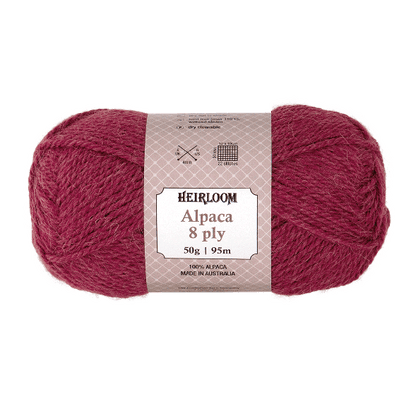 Heirloom Alpaca 8 Ply - Jacaranda Country Crafts