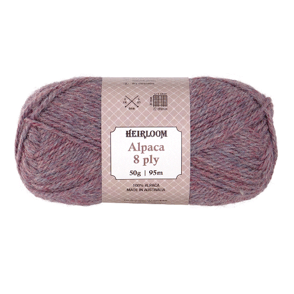 Heirloom Alpaca 8 Ply - Jacaranda Country Crafts