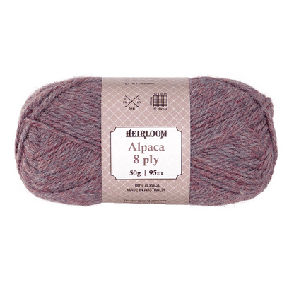 Heirloom Alpaca 8 Ply - Jacaranda Country Crafts