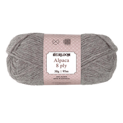 Heirloom Alpaca 8 Ply - Jacaranda Country Crafts