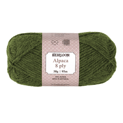 Heirloom Alpaca 8 Ply - Jacaranda Country Crafts