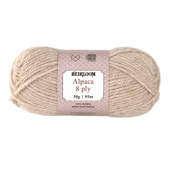 Heirloom Alpaca 8 Ply - Jacaranda Country Crafts