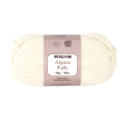 Heirloom Alpaca 8 Ply - Jacaranda Country Crafts