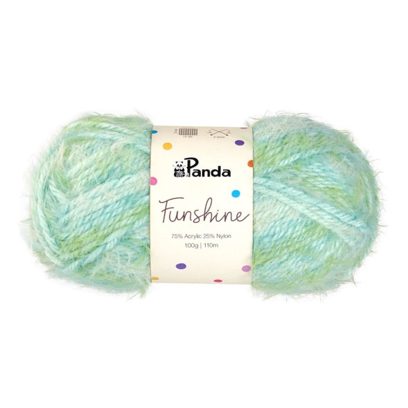 Ball of yarn with a Panda brand label on a white background = Epic Green