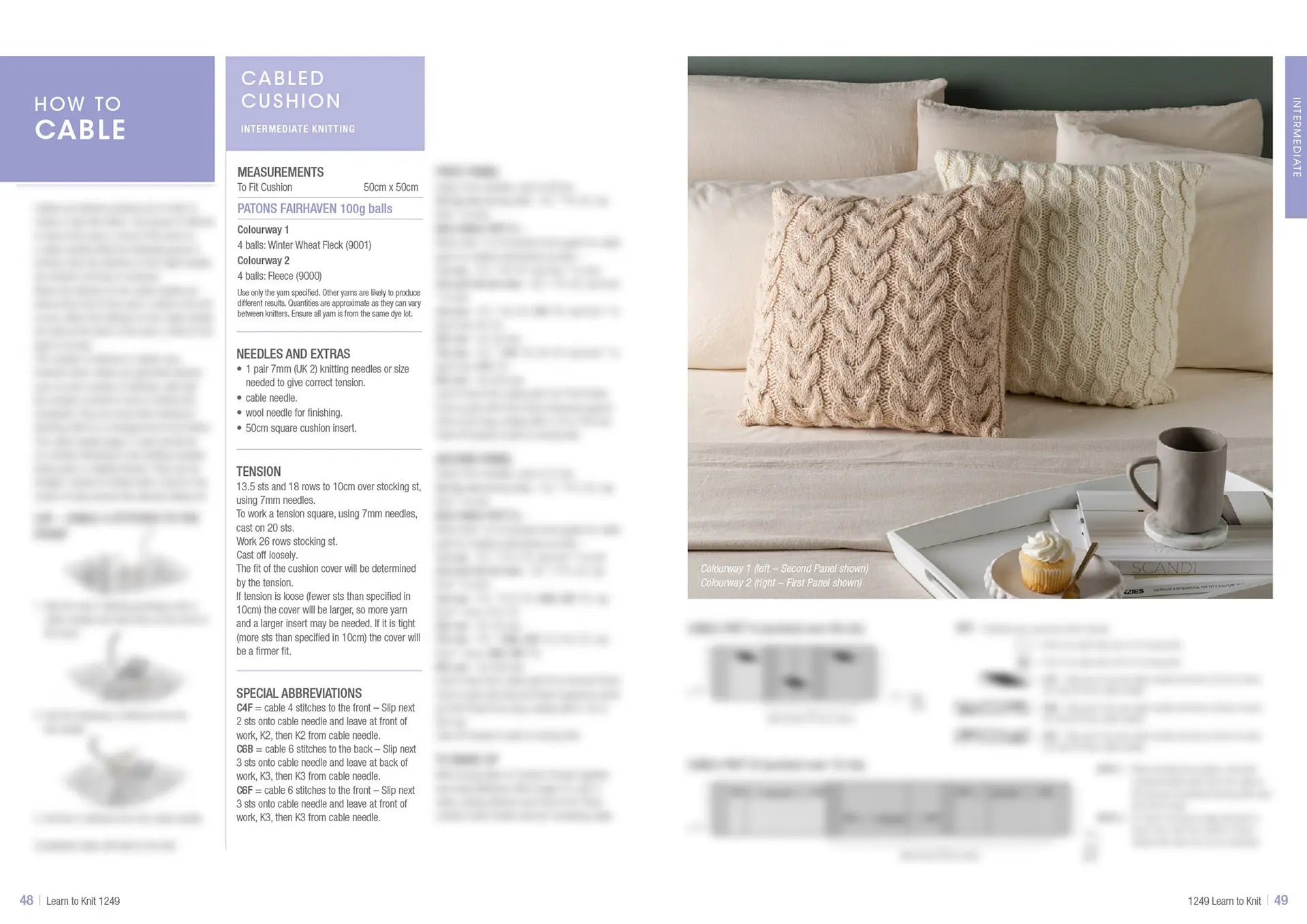 Learn to Knit Book 1249 | Printed Patterns Beginner Knitting Guide & Projects