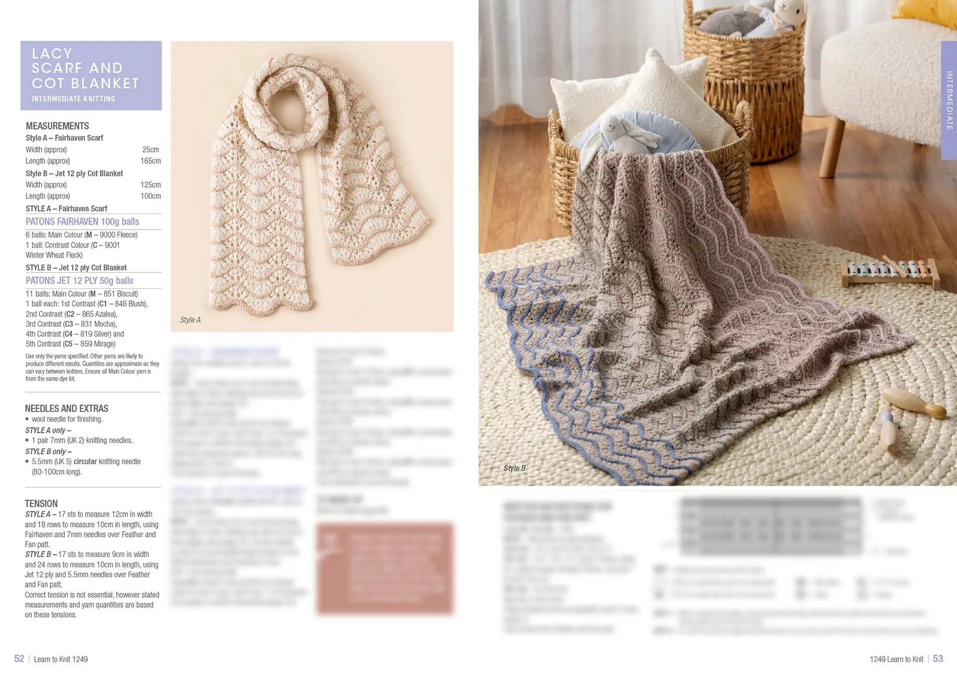 Learn to Knit Book 1249 | Printed Patterns Beginner Knitting Guide & Projects