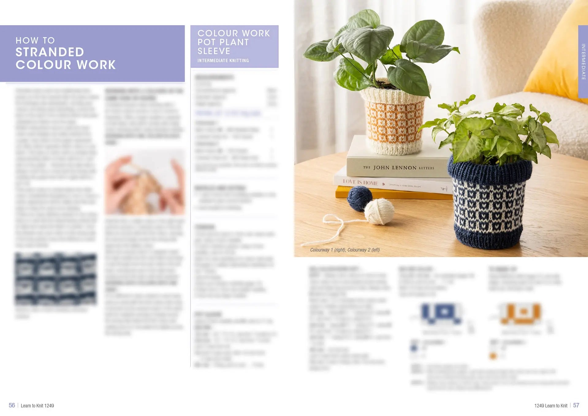 Learn to Knit Book 1249 | Printed Patterns Beginner Knitting Guide & Projects