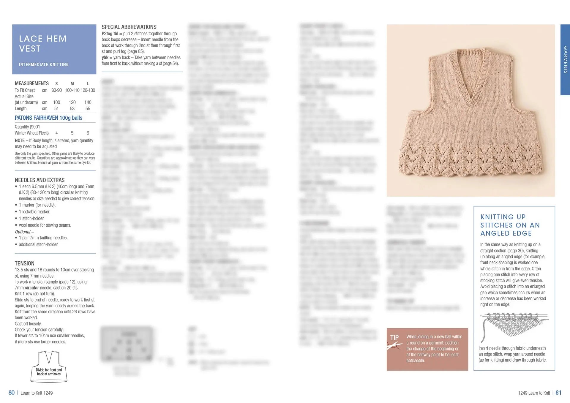 Learn to Knit Book 1249 | Printed Patterns Beginner Knitting Guide & Projects