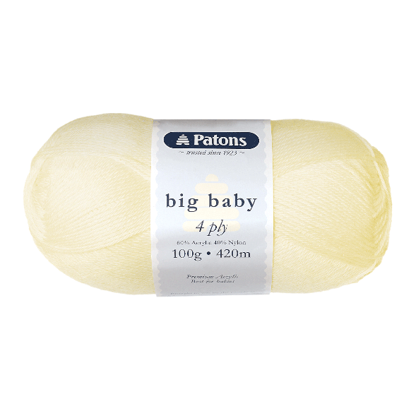 Patons Big Baby 4 Ply Yarn – Australia's Most Popular Baby Yarn | Acrylic Nylon Blend