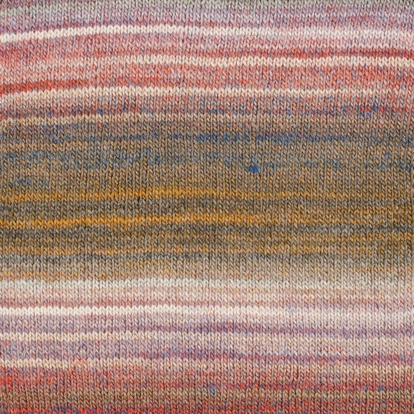 Textured fabric with multicolored stripes
