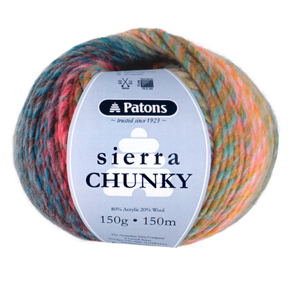 Patons Sierra Chunky – Soft & Stylish Wool Blend Yarn for Knitting & Crochet