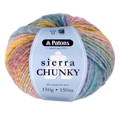 Patons Sierra Chunky – Soft & Stylish Wool Blend Yarn for Knitting & Crochet