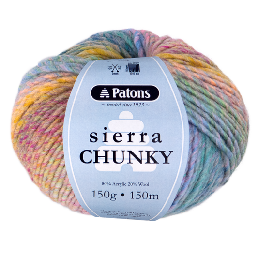 Patons Sierra Chunky – Soft & Stylish Wool Blend Yarn for Knitting & Crochet