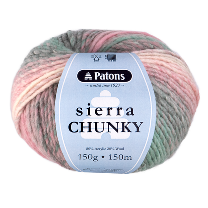 Patons Sierra Chunky – Soft & Stylish Wool Blend Yarn for Knitting & Crochet