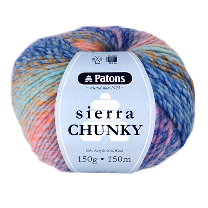 Patons Sierra Chunky – Soft & Stylish Wool Blend Yarn for Knitting & Crochet