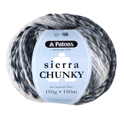 Patons Sierra Chunky – Soft & Stylish Wool Blend Yarn for Knitting & Crochet